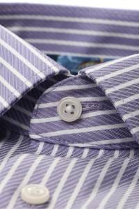 OLYMP Luxor Modern Fit Hemd viola, Gestreift