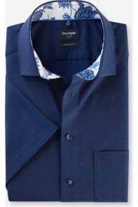 OLYMP Luxor Modern Fit Hemd marine, Faux-uni