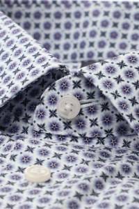 OLYMP Luxor Modern Fit Hemd viola, Bedruckt