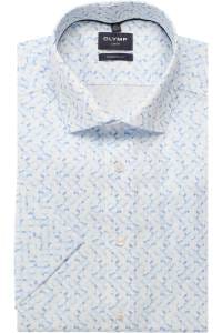 OLYMP Luxor Modern Fit Hemd bleu, Bedruckt
