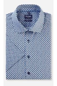 OLYMP Luxor Modern Fit Hemd marine, Bedruckt
