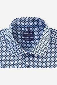 OLYMP Luxor Modern Fit Hemd marine, Bedruckt