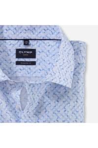 OLYMP Luxor Modern Fit Hemd bleu, Bedruckt