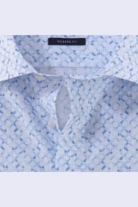 OLYMP Luxor Modern Fit Hemd bleu, Bedruckt