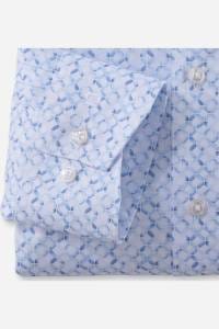 OLYMP Luxor Modern Fit Hemd bleu, Bedruckt