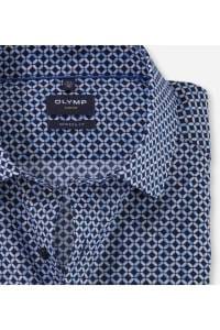 OLYMP Luxor Modern Fit Hemd marine, Bedruckt