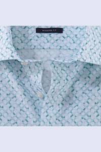 OLYMP Luxor Modern Fit Hemd mint, Bedruckt