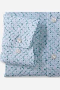 OLYMP Luxor Modern Fit Hemd mint, Bedruckt
