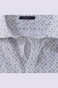 OLYMP Luxor Modern Fit Hemd oliv, Bedruckt