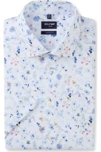 OLYMP Luxor Modern Fit Hemd weiss, Bedruckt
