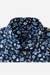 OLYMP Luxor Modern Fit Hemd marine, Bedruckt