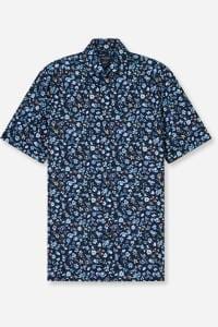 OLYMP Luxor Modern Fit Hemd marine, Bedruckt