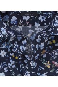 OLYMP Luxor Modern Fit Hemd marine, Bedruckt