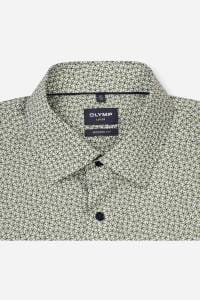 OLYMP Luxor Modern Fit Hemd oliv, Bedruckt