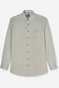 OLYMP Luxor Modern Fit Hemd oliv, Bedruckt