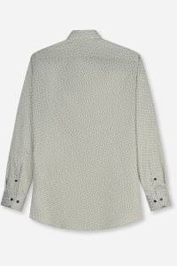 OLYMP Luxor Modern Fit Hemd oliv, Bedruckt