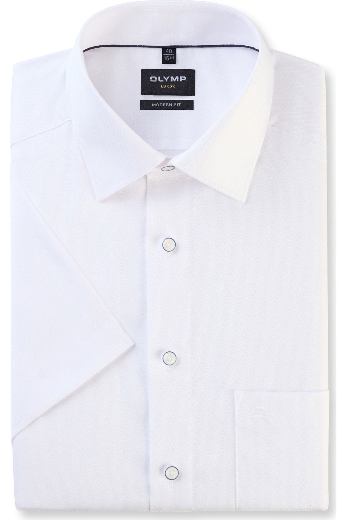 OLYMP Luxor Modern Fit Hemd weiss, Einfarbig