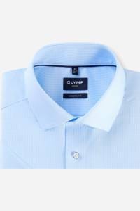OLYMP Luxor Modern Fit Hemd bleu, Faux-uni