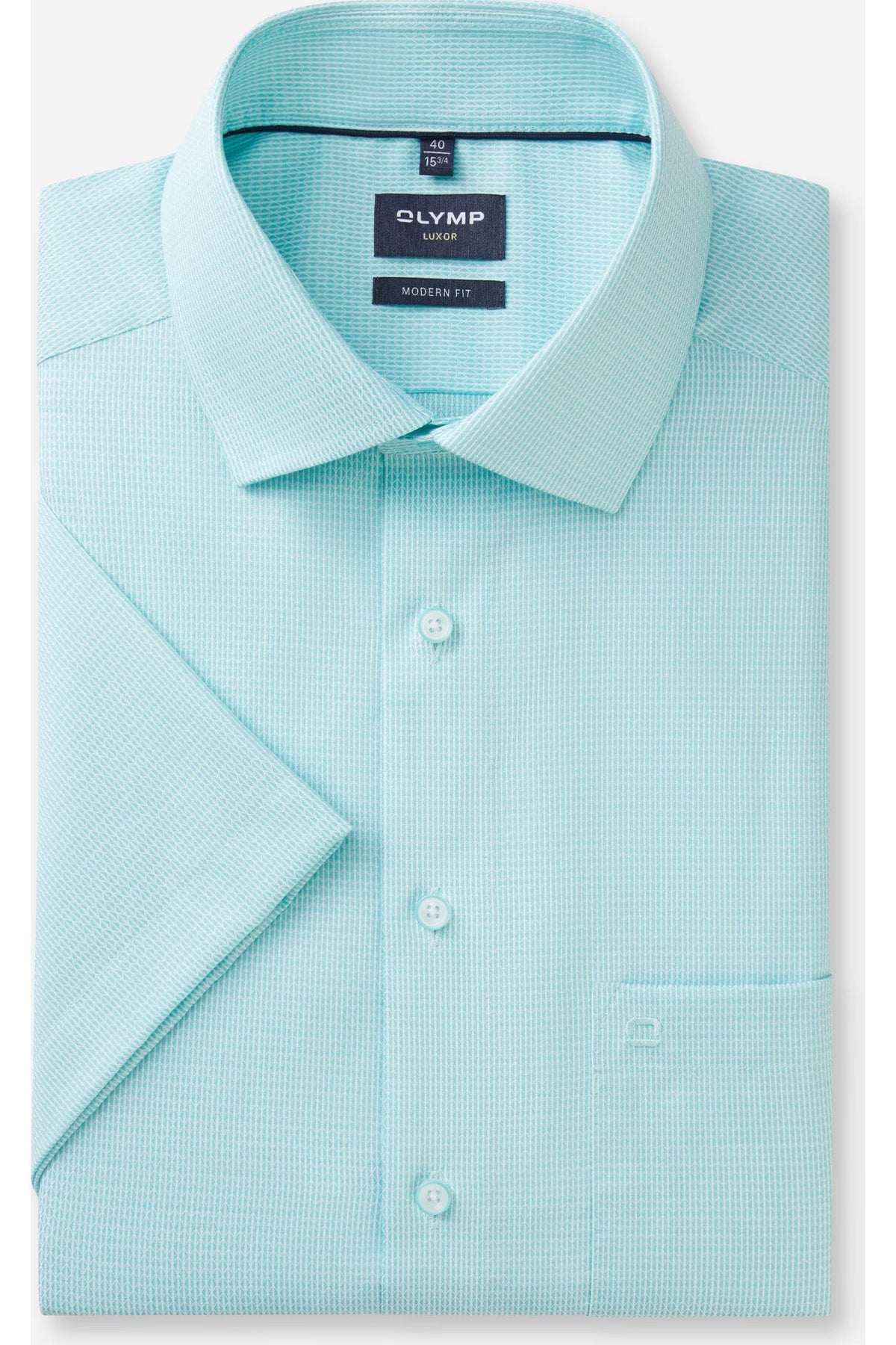 OLYMP Luxor Modern Fit Hemd mint, Faux-uni