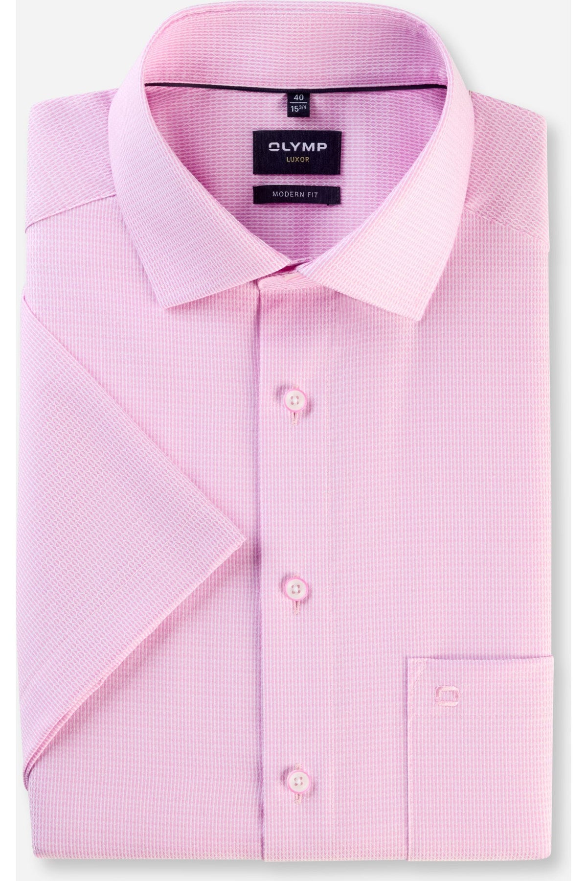 OLYMP Luxor Modern Fit Hemd pink, Einfarbig