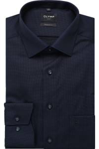 OLYMP Luxor Modern Fit Hemd marine, Faux-uni