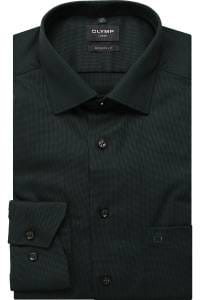 OLYMP Luxor Modern Fit Hemd dunkelgrün, Faux-uni