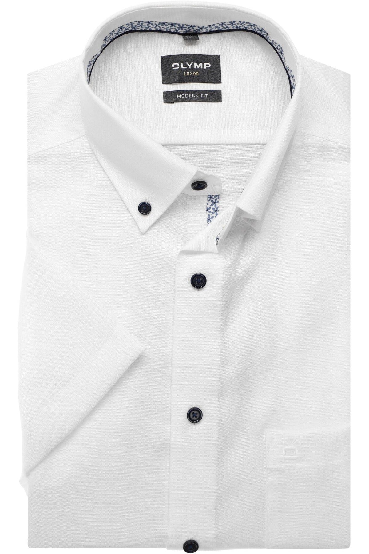 OLYMP Luxor Modern Fit Hemd weiss, Einfarbig