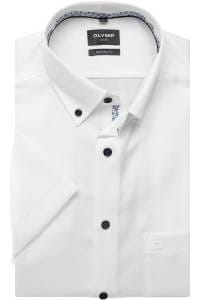 OLYMP Luxor Modern Fit Hemd weiss, Einfarbig