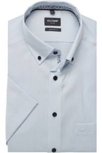 OLYMP Luxor Modern Fit Hemd bleu, Faux-uni
