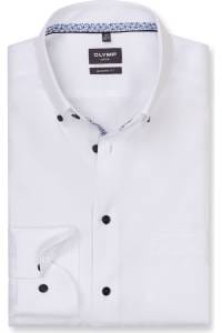 OLYMP Luxor Modern Fit Hemd weiss, Faux-uni