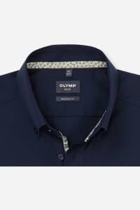 OLYMP Luxor Modern Fit Hemd marine, Einfarbig
