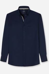 OLYMP Luxor Modern Fit Hemd marine, Einfarbig