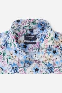 OLYMP Luxor Modern Fit Hemd weiss, Bedruckt