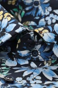 OLYMP Luxor Modern Fit Hemd marine, Bedruckt