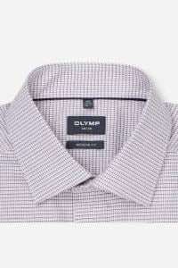 OLYMP Luxor Modern Fit Hemd violett, Gemustert