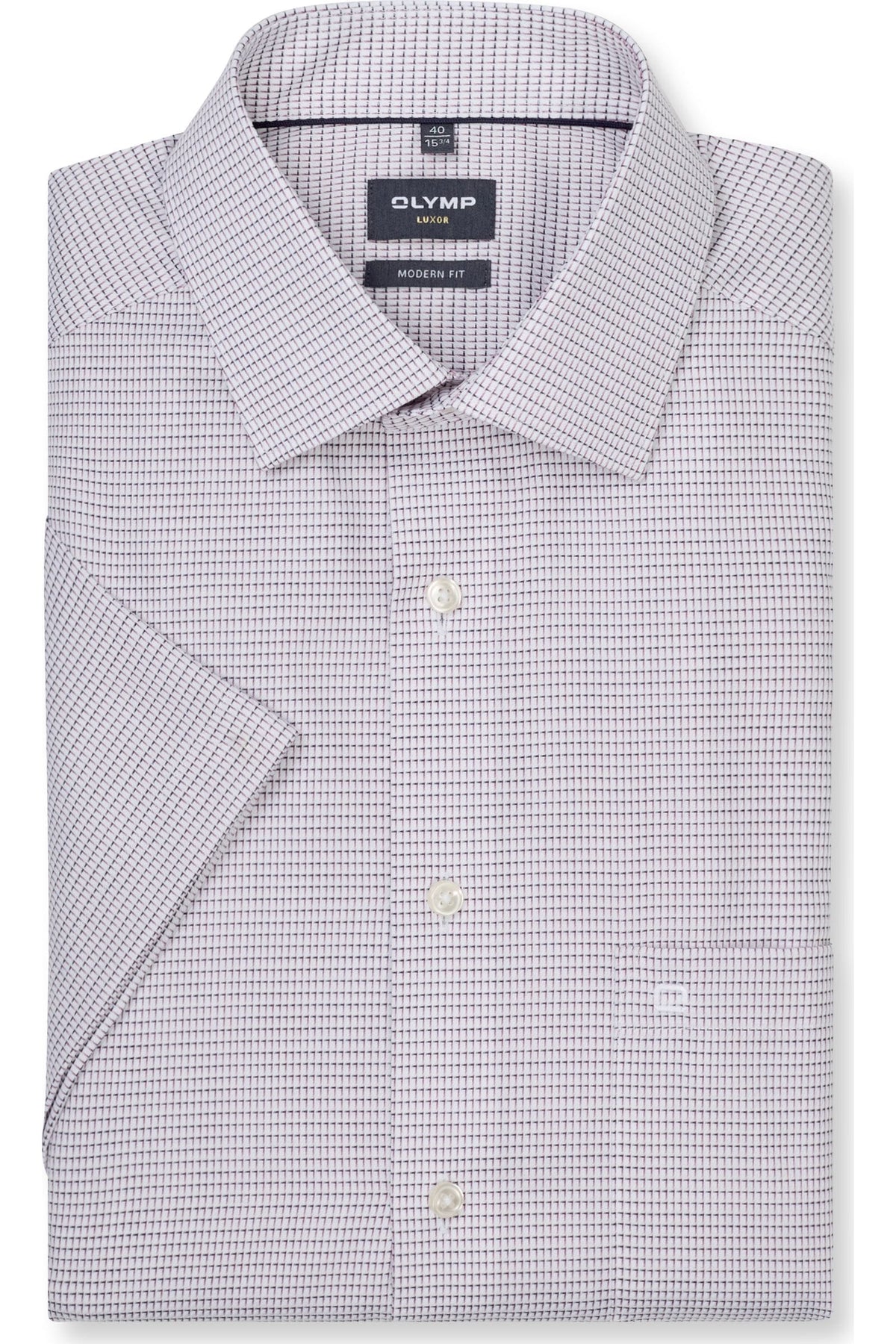 OLYMP Luxor Modern Fit Hemd violett, Gemustert