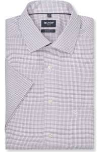 OLYMP Luxor Modern Fit Hemd violett, Gemustert