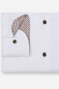 OLYMP Luxor Modern Fit Hemd weiss, Faux-uni