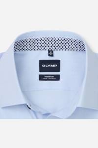 OLYMP Luxor Modern Fit Hemd bleu, Faux-uni