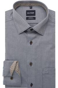 OLYMP Luxor Modern Fit Hemd blau, Faux-uni