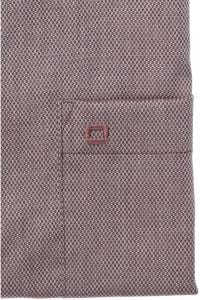 OLYMP Luxor Modern Fit Hemd bordeaux, Faux-uni