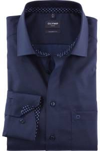 OLYMP Luxor Modern Fit Hemd nachtblau, Einfarbig