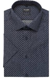 OLYMP Luxor Modern Fit Hemd marine, Bedruckt