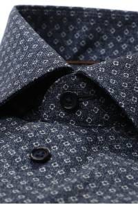 OLYMP Luxor Modern Fit Hemd marine, Bedruckt