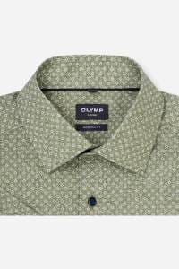 OLYMP Luxor Modern Fit Hemd grün, Bedruckt