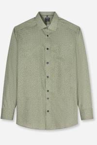 OLYMP Luxor Modern Fit Hemd oliv, Bedruckt