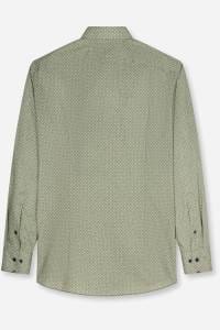 OLYMP Luxor Modern Fit Hemd oliv, Bedruckt