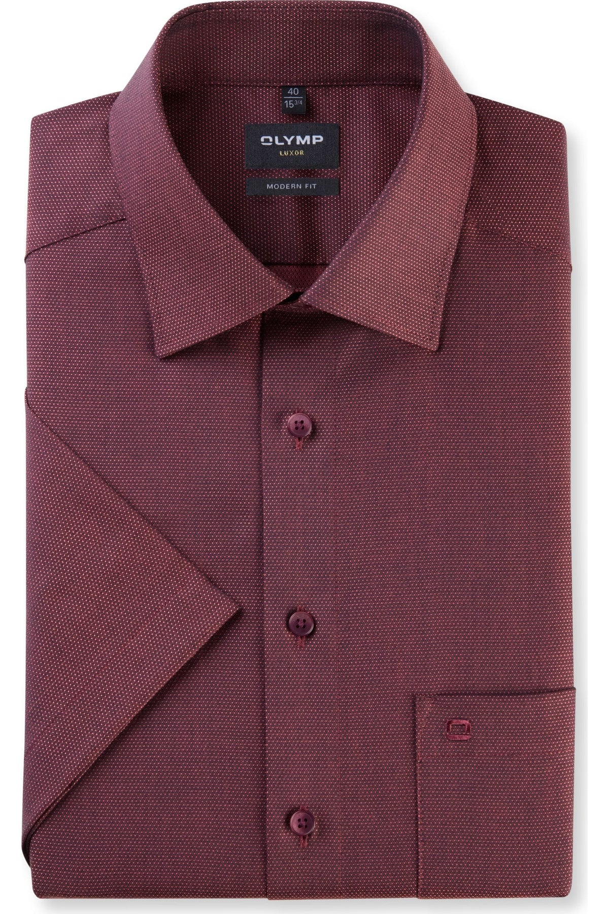 OLYMP Luxor Modern Fit Hemd koralle, Faux-uni