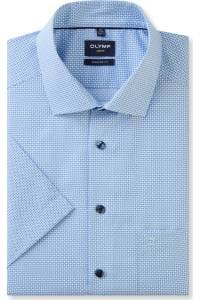 OLYMP Luxor Modern Fit Hemd bleu, Bedruckt