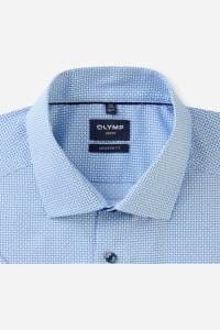 OLYMP Luxor Modern Fit Hemd bleu, Bedruckt